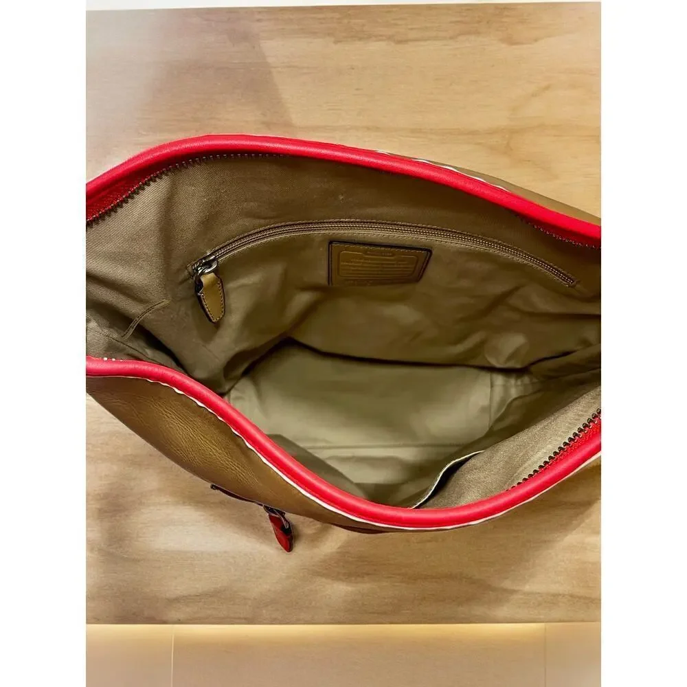 Coach 22414 Legacy Large Duffle Bag & 48885 Legacy Zip Wallet